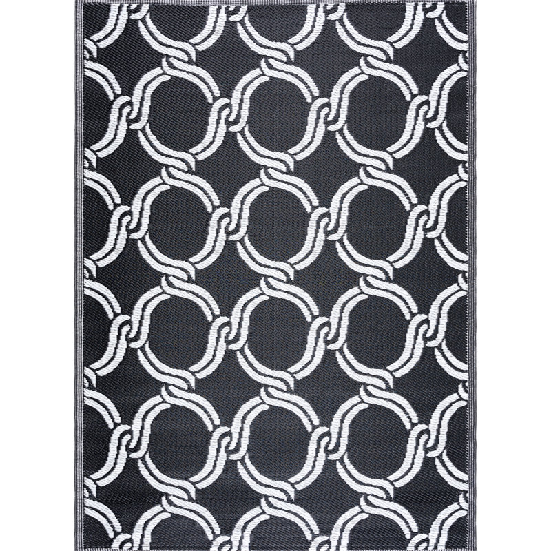 Oriental Indoor / Outdoor Rug, Rectangle 4' x 6'