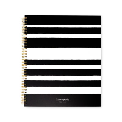 Large Spiral Notebook, Sarah Stripe