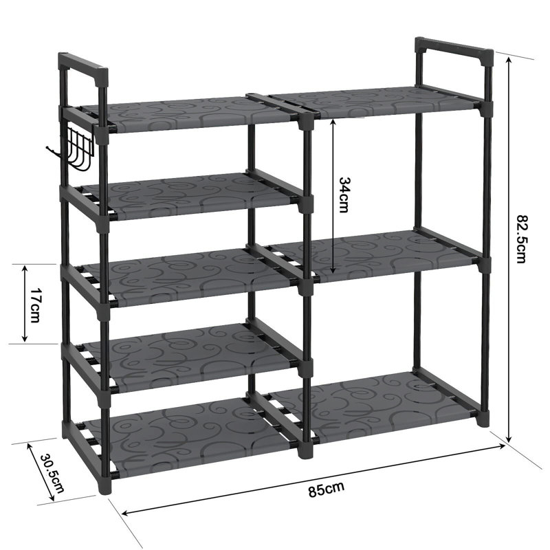 16 Pair Shoe Rack
