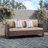 Wicker Outdoor Patio Sofa with Cushions-100784295