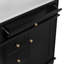  Meuble-lavabo de salle de bain avec lavabo, un tiroir basculant, trois tiroirs, tablette de porte, porte à fermeture douce, noir-1444344218