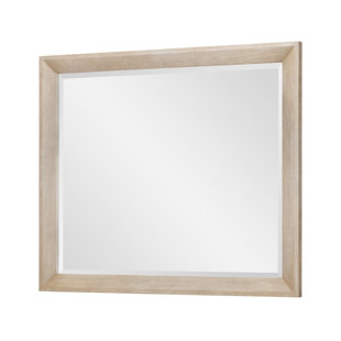 Framingham Wood Flat Wall Mirror with Drawers