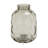 Skeen Glass Decorative Gray Vase with Bubble Texture
