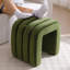 49cm Wide Upholstered Ottoman Footstool with Tufted Detail, Leg Levellers and Storage for Bedroom Living Room-263682469
