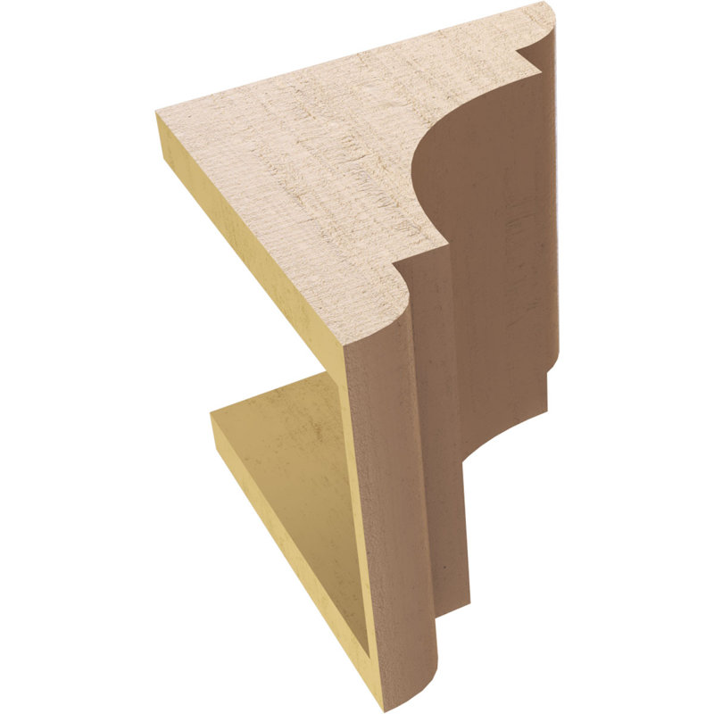 New Brighton cèdre brut grain de bois TimberThane Corbel, apprêté brun clair, H 8 po x l 8 po x P 8 po