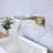 Wall Mounted Single Handle Waterfall Bathroom Sink Faucet