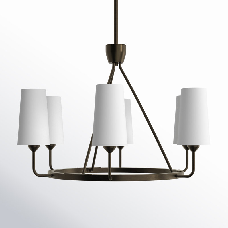 Ardea 6 - Light Dimmable Chandelier, Black Oxide