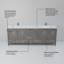 Ensemble de robinet de meuble-lavabo double l 80 po x P 22 po et miroirs 30 po.-113025062-51244992