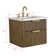 Liljan 24'' Wall-Mounted Single Bathroom Vanity with Engineered Stone Top