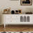 Light luxury cream style solid wood TV cabinet