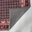 Tapis miniature en chenille de coton rouge pastel Lacasa-1430665551