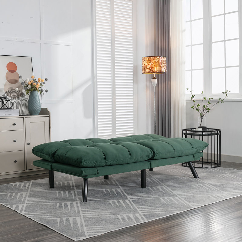 Emerald Convertible Folding Modern sofa Bed, Emerald