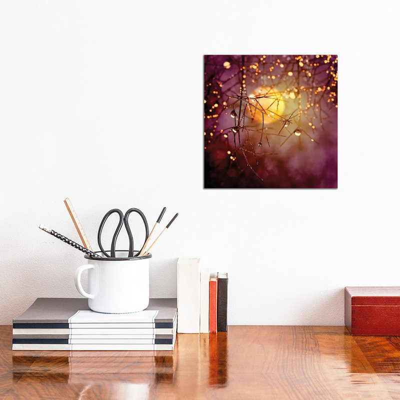 Amber Moon - Wrapped Canvas Print, 30.48 cm H x 30.48 cm W