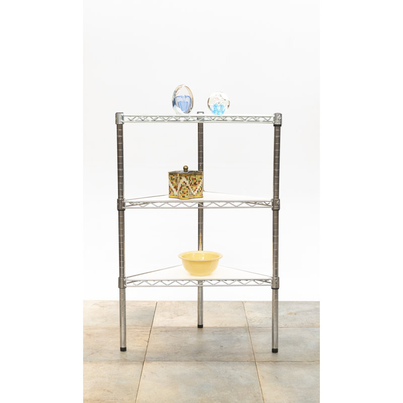 Doublure de tablette triangulaire en PVC, H 0,125 po x l 18 po x P 18 po, Blanc