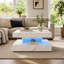 Charvez Square High Gloss LED Coffee Table with Open Storage-688356388-714213041