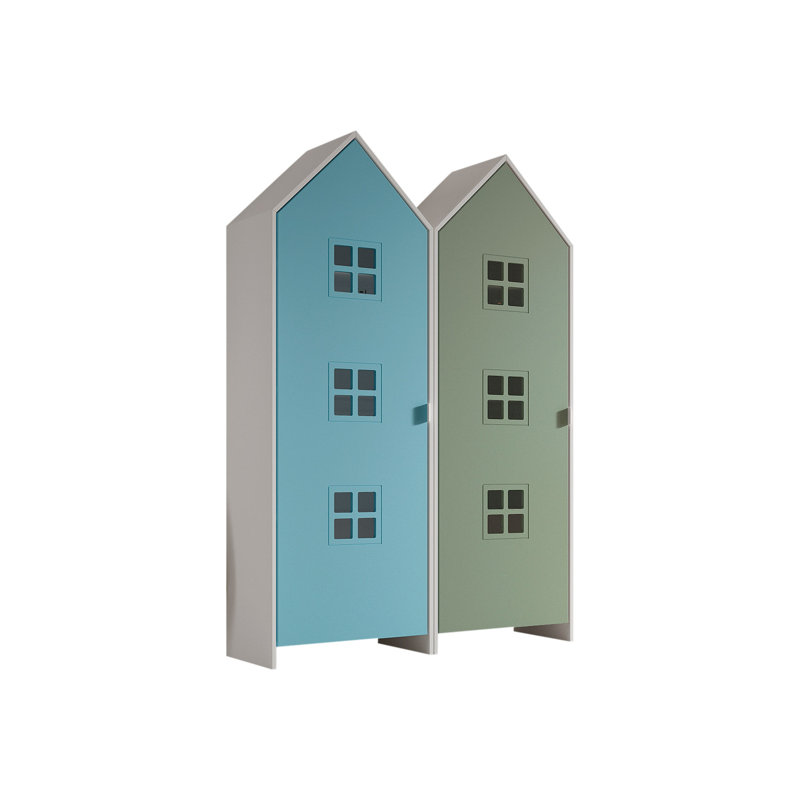 Casami Bruges 2 Door Manufactured Wood Wardrobe, Blue/Green