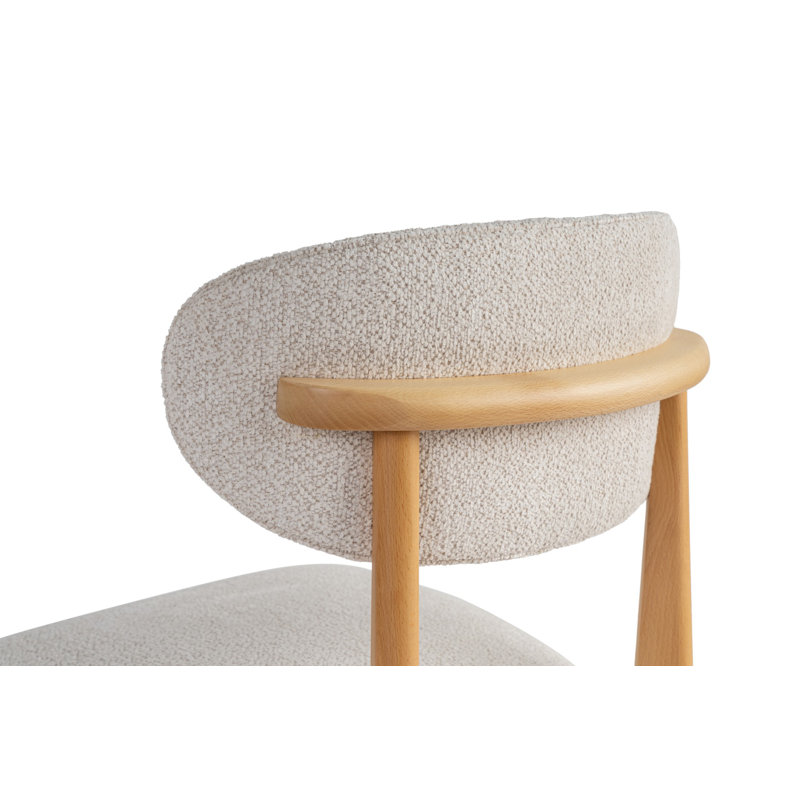 Ensemble de chaises (2 pièces), Chêne clair, Blanc