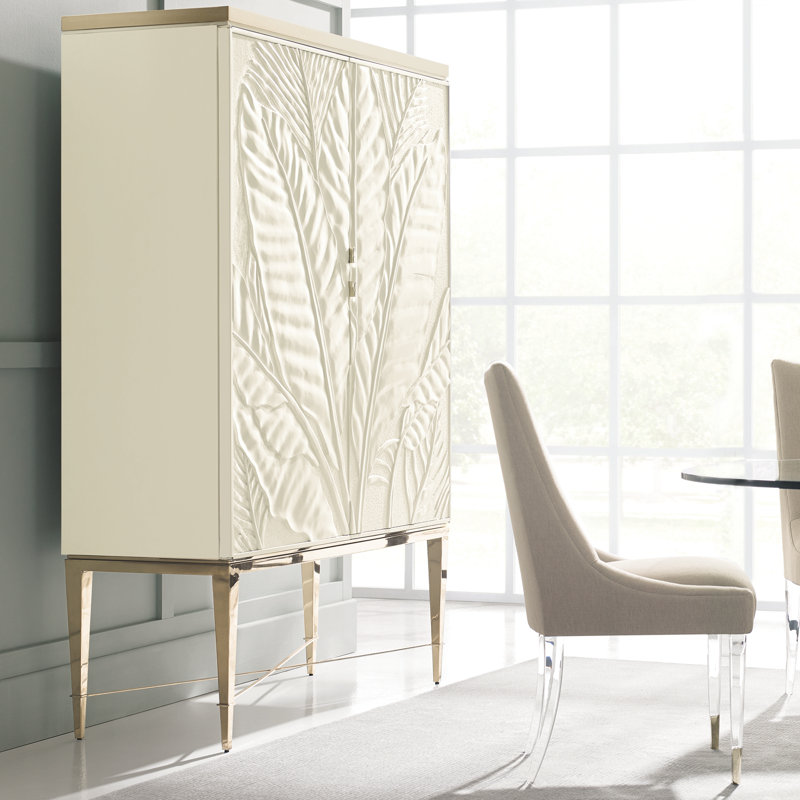 Caracole Classic Marble Bar Cabinet