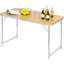 Matamoras Rectangular Metal Outdoor Camping Table - 120 cm W 60 cm D-590363092