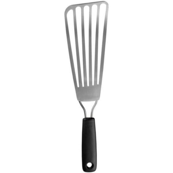 OXO Softworks Square Turner Slotted Nylon Cooking Utensil Spatula Black,  3-Pack