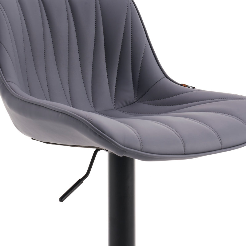 Tabourets de bar pivotants à hauteur réglable Modern, Gris / mauve