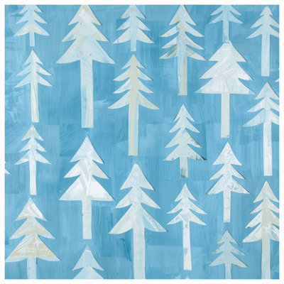 Blue Pine Trees Comforter