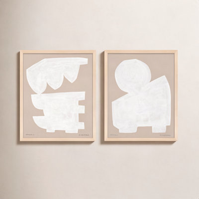 Gallman "Modules in White" 2-Piece Print Set