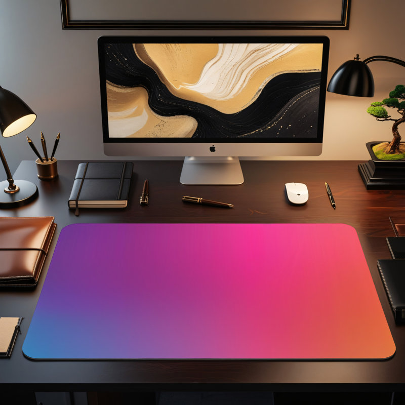 Polyester Desk Pad, 14.4x12.1