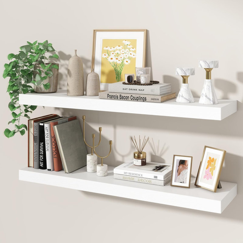 MDF Floating Shelf, White