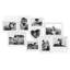 Cadre 9 photos à collage en cœur, finition blanc doux-789925916