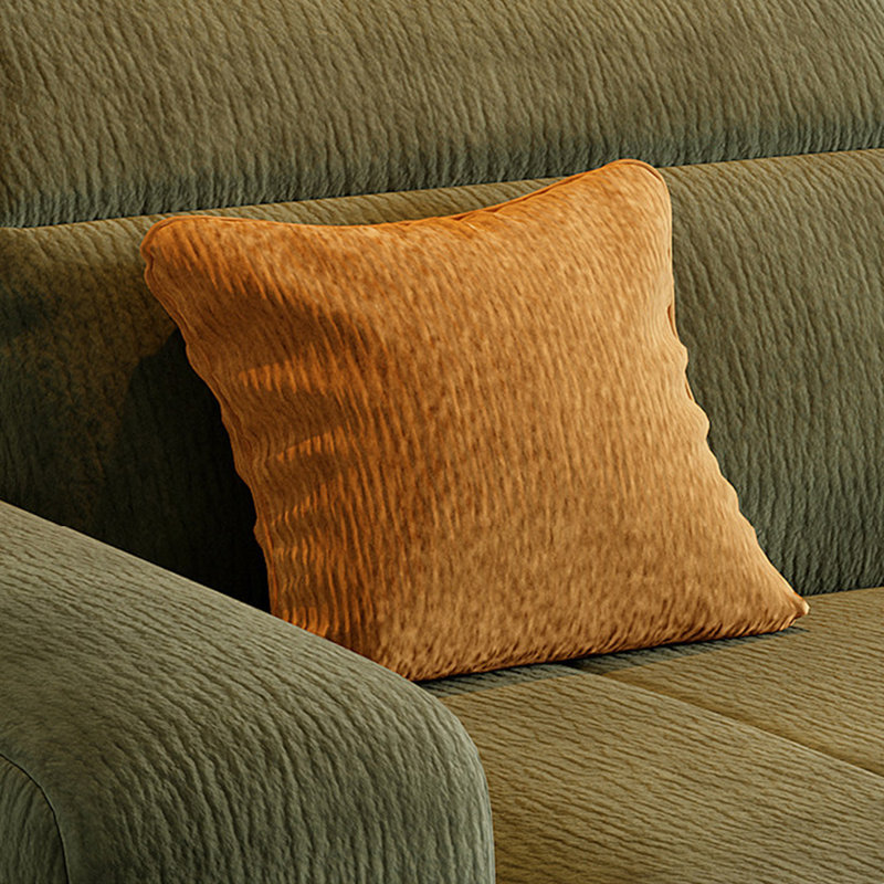 3 - Piece Upholstered Sectional, Left Hand Facing, Green, 35.43" H x 110.24" W x 68.9" D