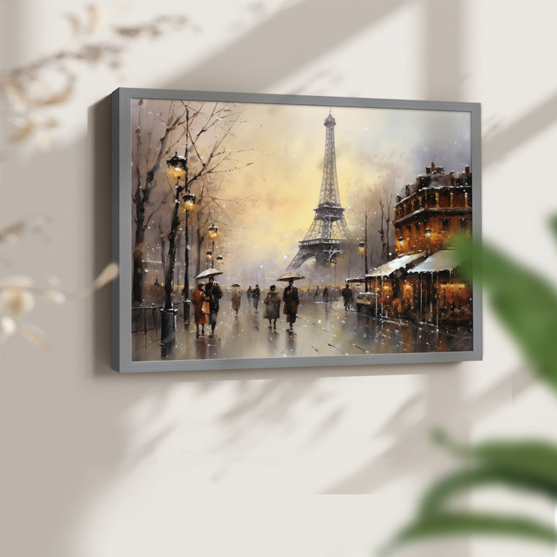 Chirstmas Art-CCCIX -Framed Print - Restickable, Gris, H 22 po x l 28 po
