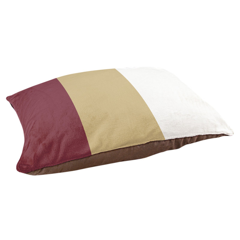 Coussin intérieur New England, Grand (l 50 po x P 40 po x H 7 po), Grenat / milieu doré