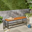 Banc industriel en bois et métal-995752045