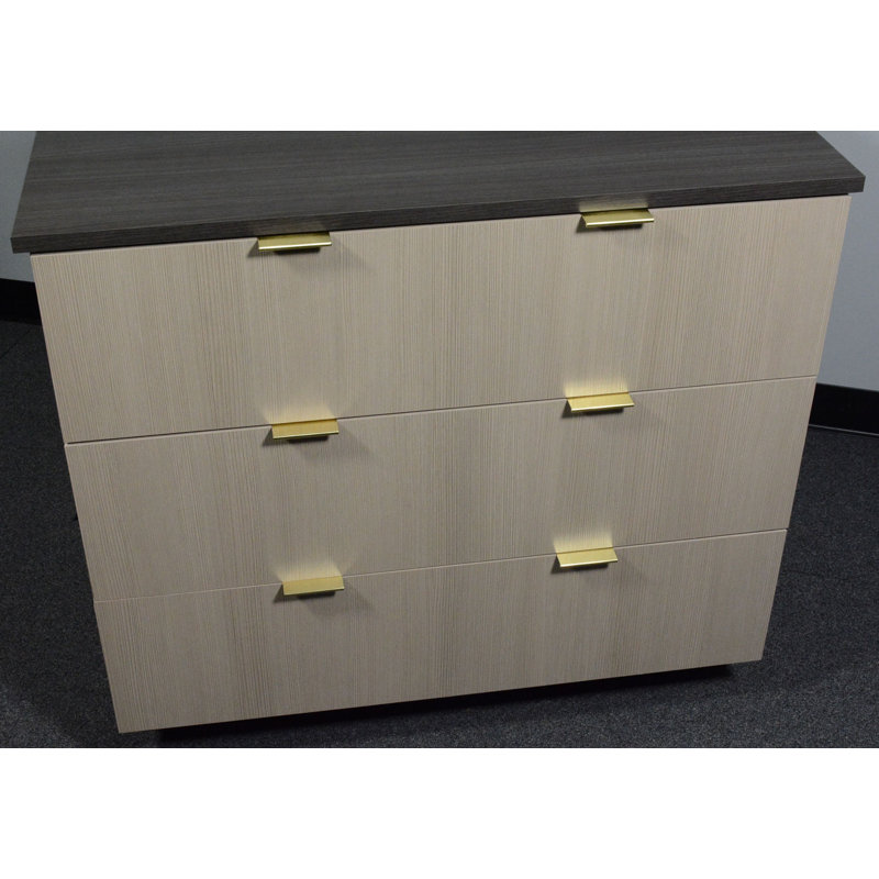 Brushed Brass Modern Finger Pull for Cabinets