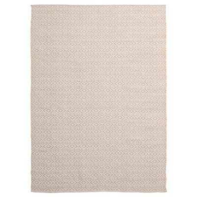 Tapis d'extérieur en bois de rose beige
