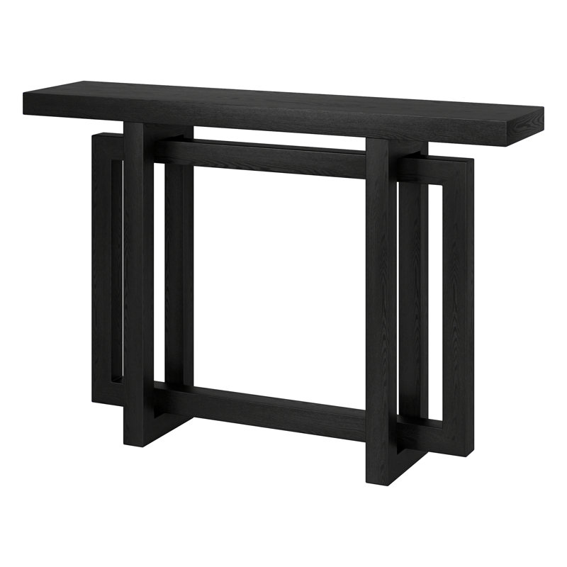 Console Cesily, Grain noir, H 29,5 po x l 44 po x P 10 po