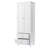 White Tall Storage Cabinet With Two Drawers For Bathroom Or Office | Gift Idea