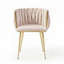 Chaise rembourrée en velours-118095821