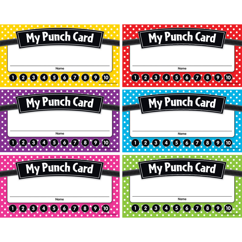 Cartes de pointage à pois