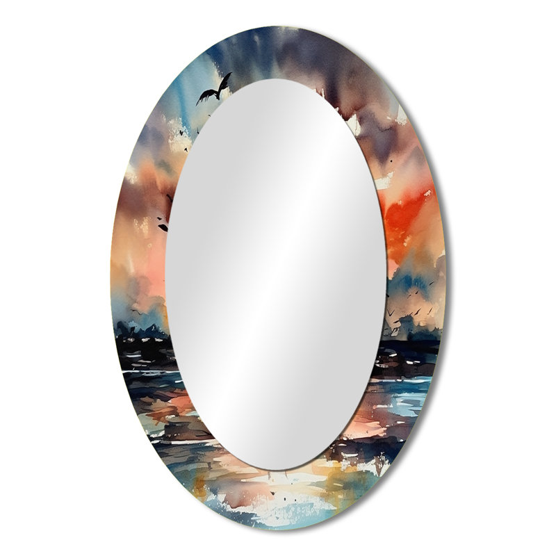 Miroir mural Honeymoon Tropical Paradise II - Coastal, 36 po x 24 po