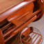 Chaise berçante en rotin naturel