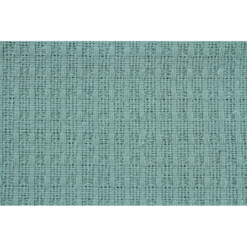 Couverture 100% coton Ariza Sleep, Grand, Bleu sarcelle