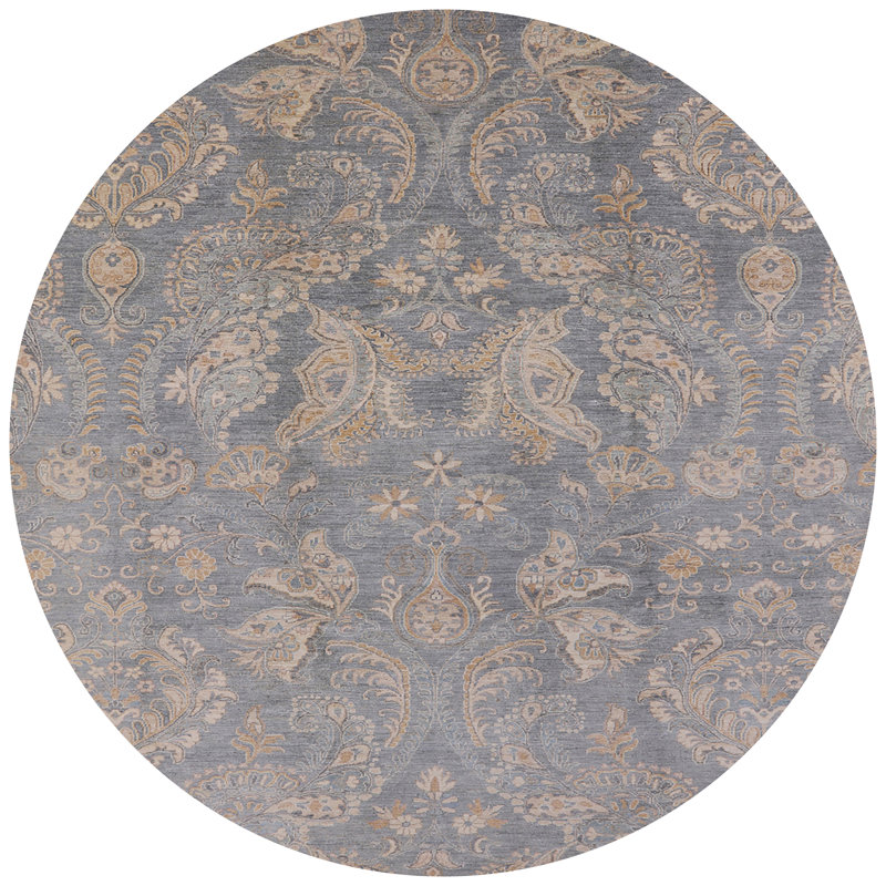 Tapis oriental gris / beige Pym, Rond 5 pi