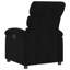 Fauteuil inclinable de massage Vidaxl, tissu noir 3205811-95814035