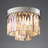 5 - Light 16.5" Lucent Flush Mount Crystal Chandelier-167637576