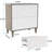 2-Drawer File Cabinet, Lateral Filing Cabinet For A4/Letter/Legal Size, Office Storage Cabinet, Printer Stand With Storage Drawer For Home Office, White & Gray, Cabinet