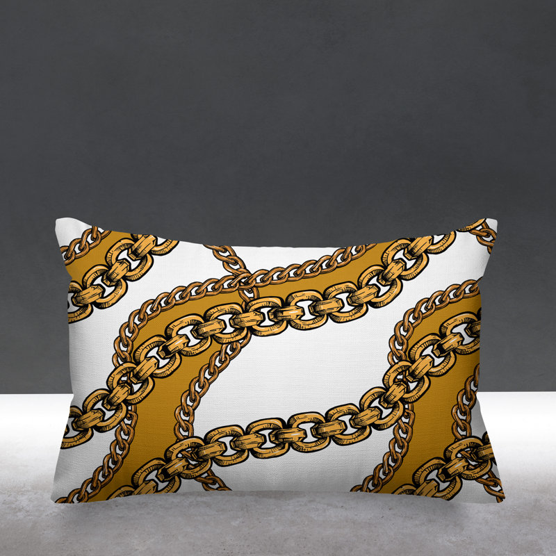 Housse de coussin d'extérieur carré Alessia, 14 po x 20 po, Blanc, Rectangle
