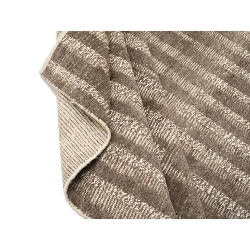 Brown Modern 8X10 Oriental Area Rug