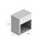 Mahlea 58cm W 1 Drawer Nightstand-1163132894
